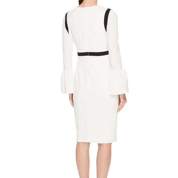 Calvin Klein Bell Sleeve Sheath Dress - Picture 2 of 8